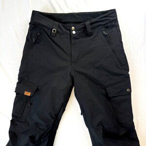 Quiksilver DryFlight 10K Snow Pants Black Waterproof Ski Snowboard Size S